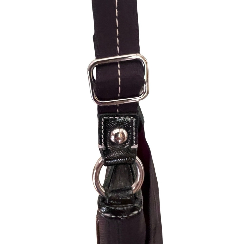 Coach Black Signature Ashley Shoulder Bag Crossbody w/Patent Leather Trim - Picture 14 of 16